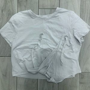 lululemon t-shirt in light blue colour